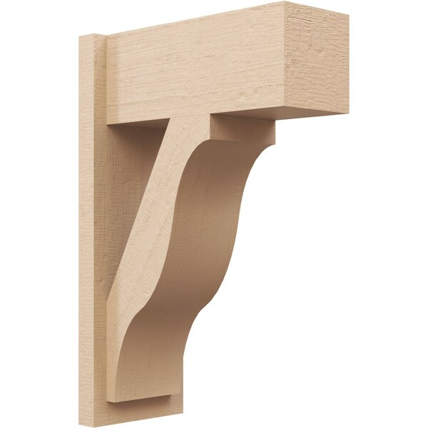Ekena Millwork 7 1/2-in W x 16-in D x 24-in H Funston Block Rough Cedar Woodgrain TimberThane Outlooker, Primed Tan OUTUR075X16X24FST44RCPR - main